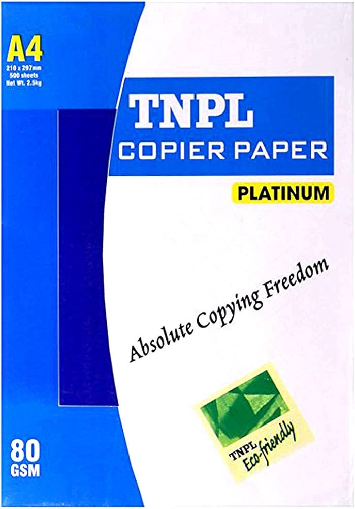 TNPL PLATINUM A4 Copier Paper 80 GSM